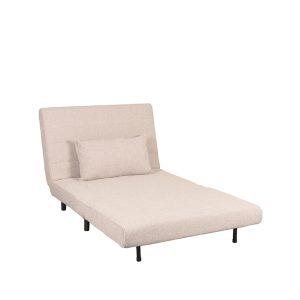 LABEL51 Slaapbank Single – Naturel/Zwart – 101x90x81cm LABEL51 Slaapbank Single – Naturel/Zwart – 101x90x81cm