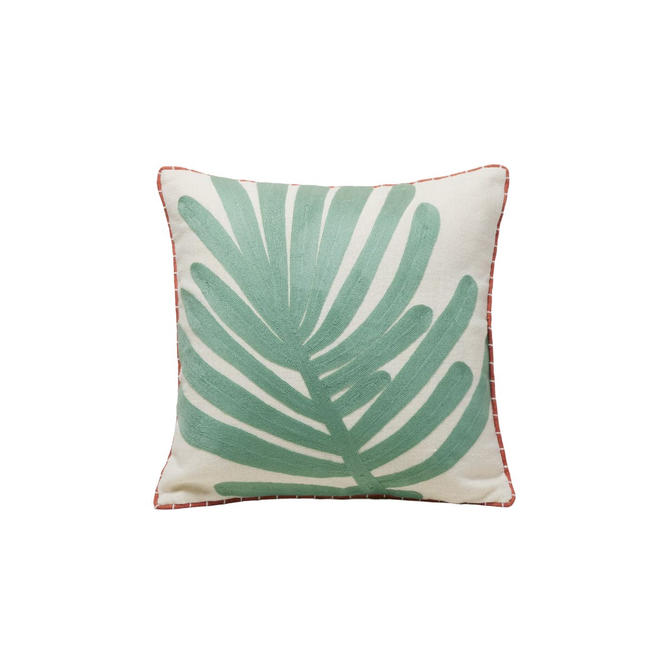 Madura Kussenovertrek Tropi ecru en tropisch groen 40x40 cm