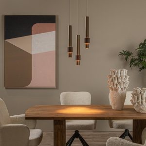 Lucide hanglamp MARGARY – Geïntegreerde LED – Koffie Lucide hanglamp MARGARY – Geïntegreerde LED – Koffie