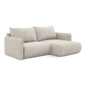 LaMiaSofa hoekbank rechts Palermo – chenille stof – zilver – 207x148x8 LaMiaSofa hoekbank rechts Palermo – chenille stof – zilver – 207x148x8