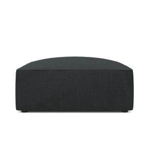 Micadoni Poef Ruby ribfluwelen, zwart – 93x93x40cm Micadoni Poef Ruby ribfluwelen, zwart – 93x93x40cm
