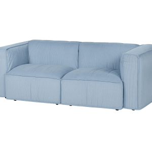 noo.ma Lobi 2-zits bank – babyblauw corduroy, soft zitcomfort noo.ma Lobi 2-zits bank – babyblauw corduroy, soft zitcomfort