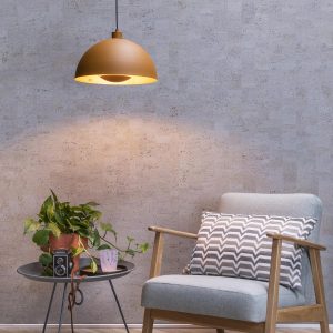 Lucide hanglamp SIEMON – 1xE27 – Okergeel Lucide hanglamp SIEMON – 1xE27 – Okergeel