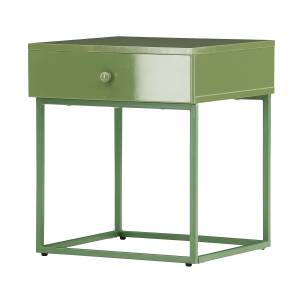 Nest living Lewis Metalen Nachtkastje met Lade – Groen Nest living Lewis Metalen Nachtkastje met Lade – Groen