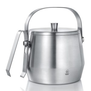 Leopold Vienna – Ijsemmer – 1 liter – Dubbelwandig – Met deksel en tan Leopold Vienna – Ijsemmer – 1 liter – Dubbelwandig – Met deksel en tan
