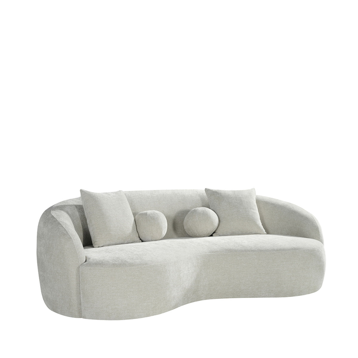 LABEL51 3-Zits Bank Novo - Naturel Stof - 236x124x80cm