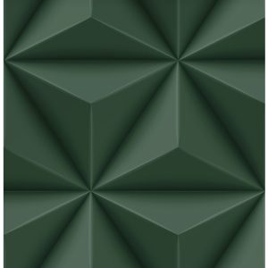 Origin Wallcoverings behang grafisch 3D motief donkergroen – 53 cm x 1 Origin Wallcoverings behang grafisch 3D motief donkergroen – 53 cm x 1