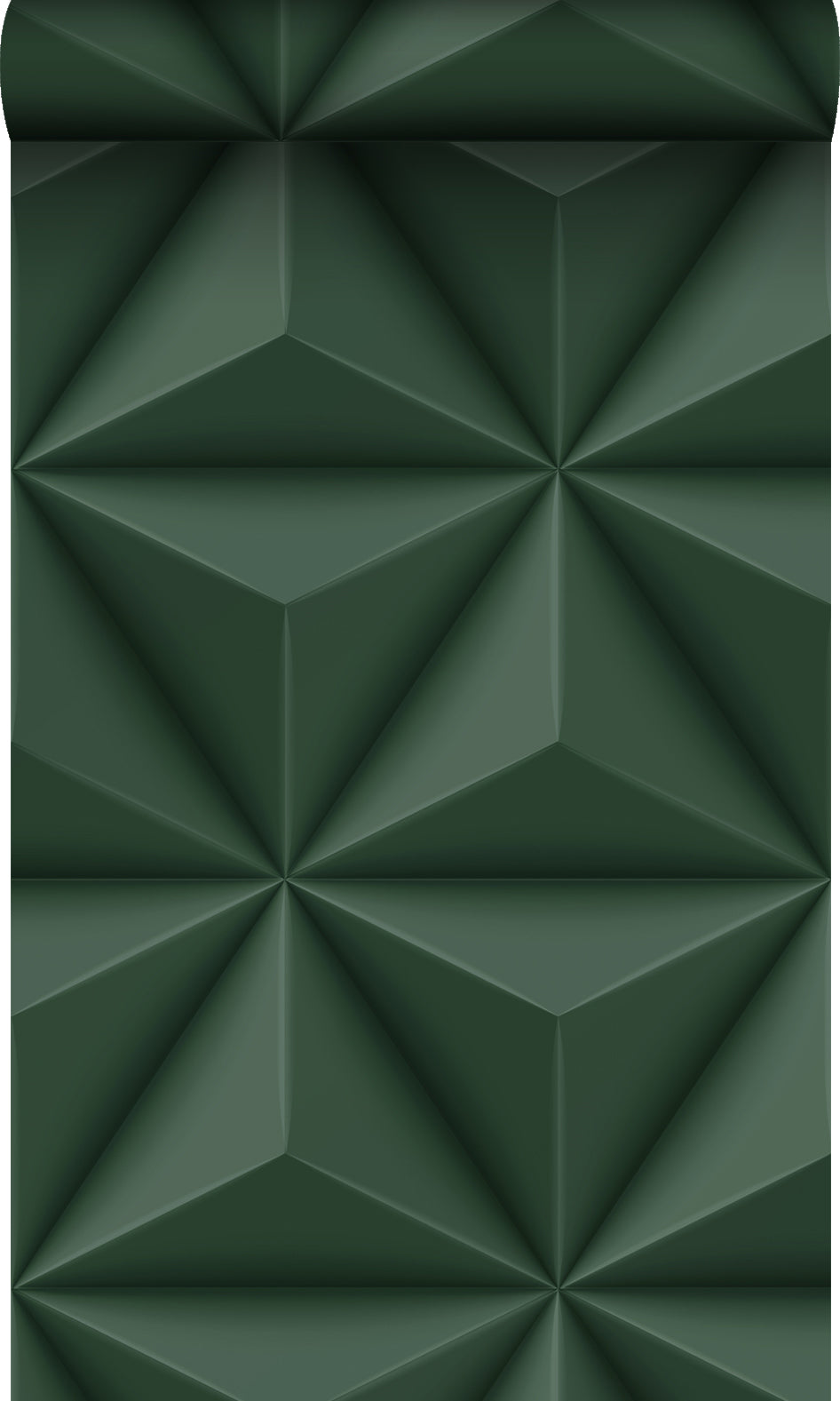 Origin Wallcoverings behang grafisch 3D motief donkergroen - 53 cm x 1