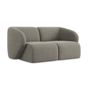 LaMiaSofa Tweezits modulaire bank Cervo – bouclé – grijs – 174x94x75