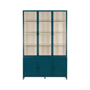 New Routz Vitrinekast Detroit Large blauw/zand New Routz Vitrinekast Detroit Large blauw/zand