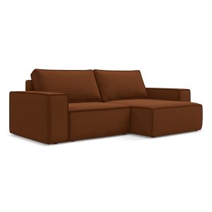 LaMiaSofa hoekbank rechts Livorno – velours – terracotta – 257x148x82 LaMiaSofa hoekbank rechts Livorno – velours – terracotta – 257x148x82