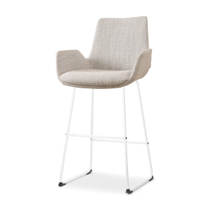 Nolon Nino-Eef Barkruk Beige Gemêleerd – met Armleuning – Wit – 75 cm Nolon Nino-Eef Barkruk Beige Gemêleerd – met Armleuning – Wit – 75 cm