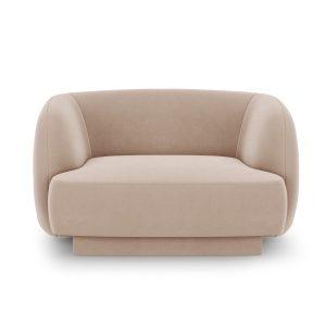 Micadoni Fauteuil Miley flueel, cappuccino – 90x103x70cm Micadoni Fauteuil Miley flueel, cappuccino – 90x103x70cm