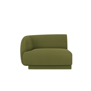 Micadoni linker module Miley boucle donker olijfgroen – 90x90x70cm