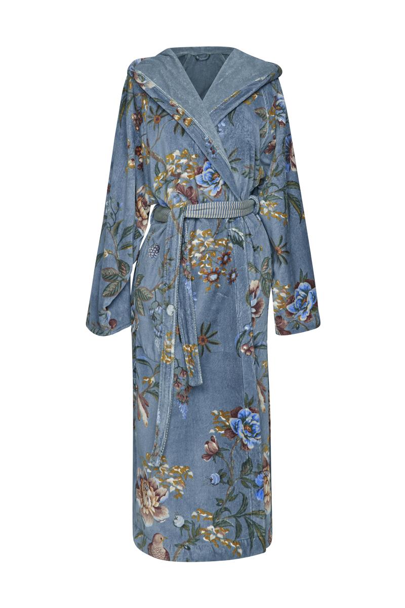 Pip Studio badjas Secret Garden - XS - blauw
