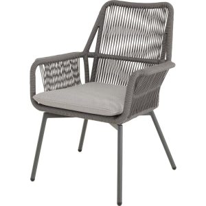 Lesli Living bistrostoel Silas – grijs – 64x69x92cm – set van 4 Lesli Living bistrostoel Silas – grijs – 64x69x92cm – set van 4