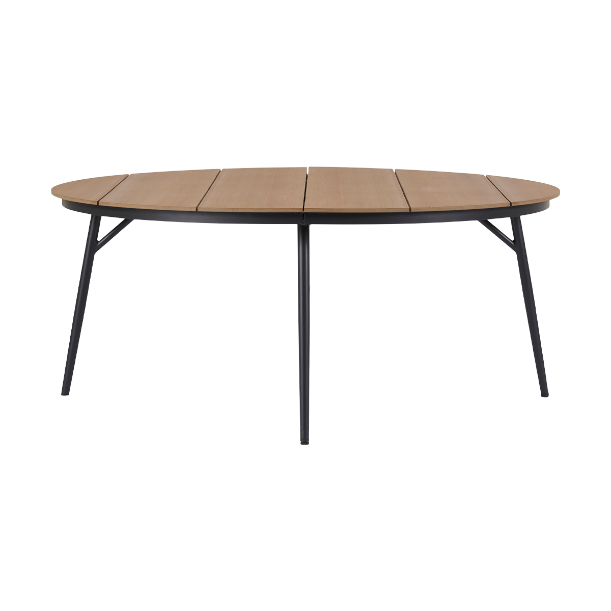 Lisomme Soy Ronde Tuintafel Polywood Zwart- Ø 178 cm