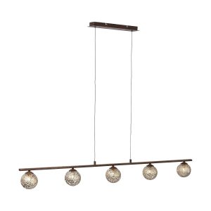 Paul Neuhaus hanglamp Greta – 5 lichts – 132 x 150 cm – bruin Paul Neuhaus hanglamp Greta – 5 lichts – 132 x 150 cm – bruin