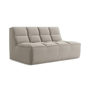 LaMiaSofa Tweezits modulaire bank Belluno – velours – taupe – 160x93x7