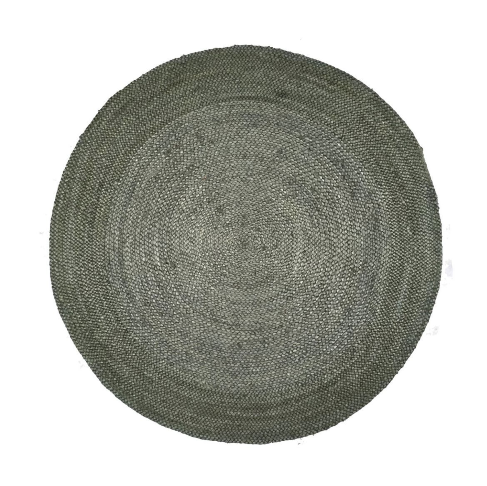 Mrcarpet jute vloerkleed - groen - Ø 200 cm