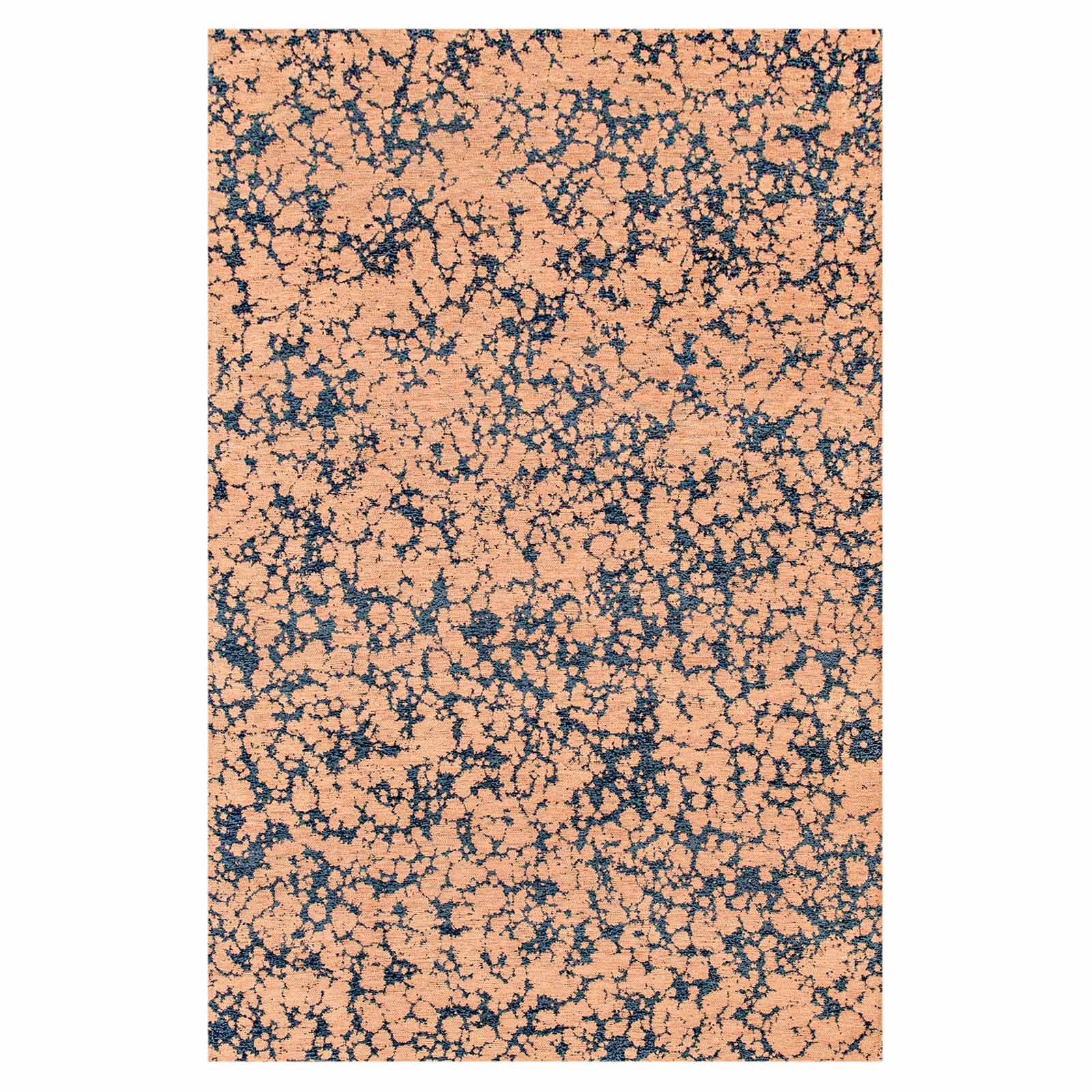 Lola&Moi vloerkleed Indian Blue - goud - 200x280cm