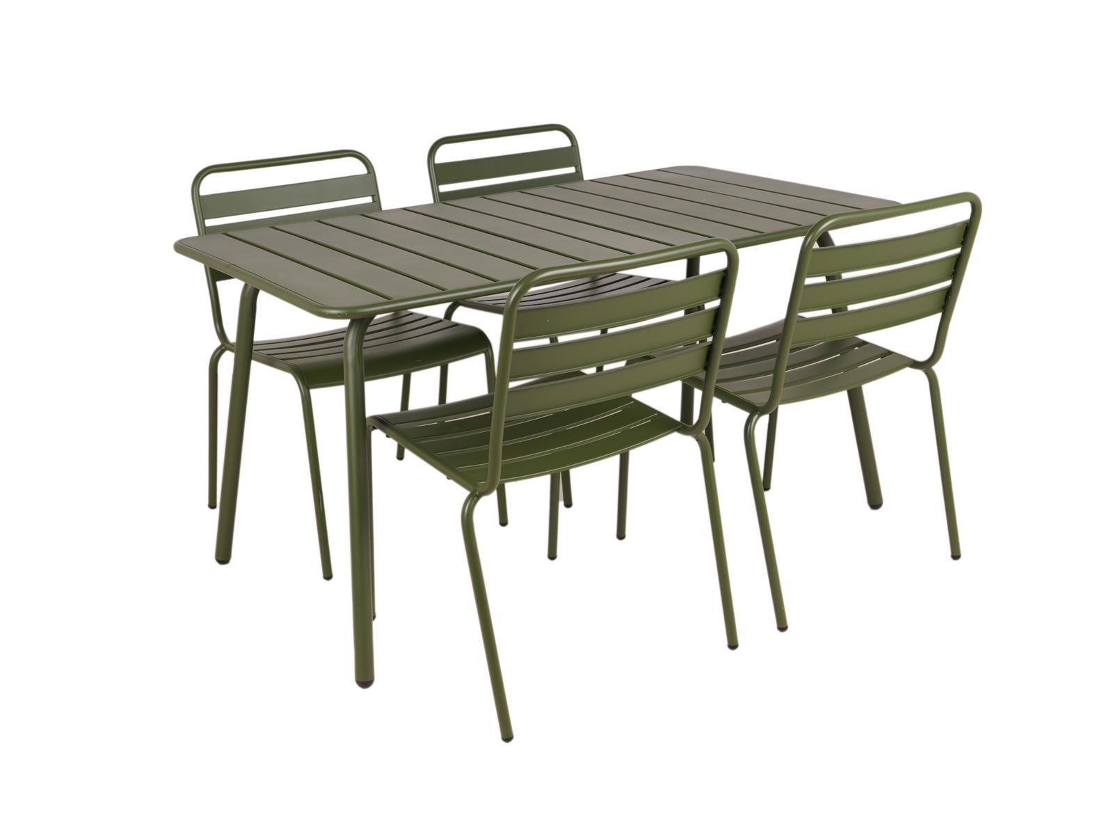 MaximaVida metalen tuinset Max olijfgroen 150 cm