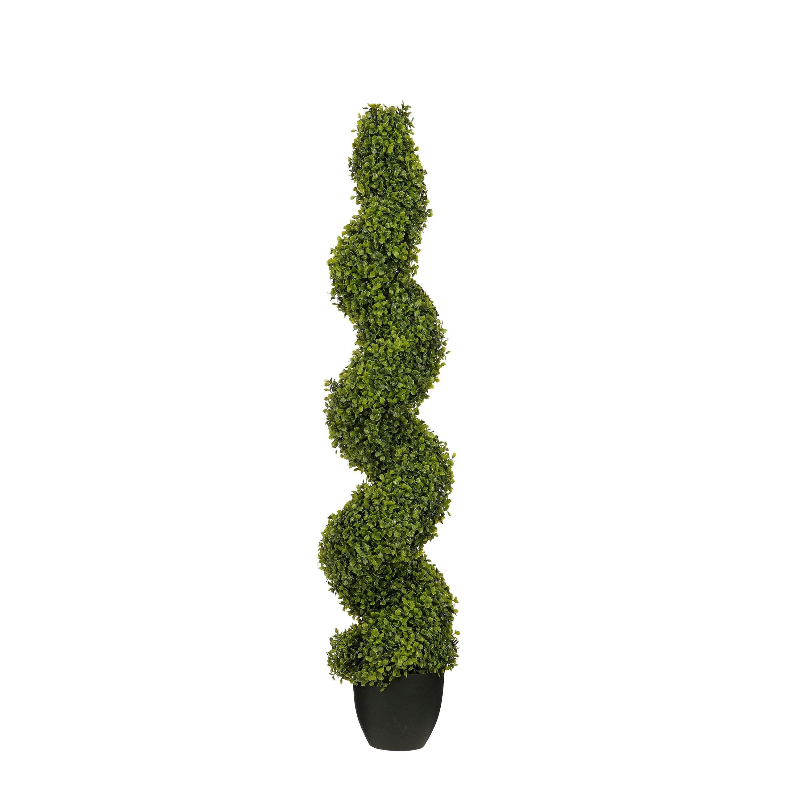 Mica Decorations Buxus Spiraal Kunstboom - H120 x Ø25 cm - Groen