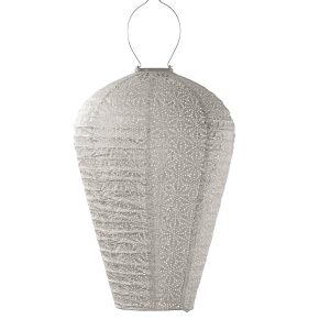Lumiz solar lampion – sashiko balloon – xl – licht taupe Lumiz solar lampion – sashiko balloon – xl – licht taupe