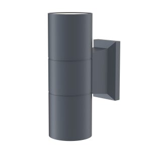 Maytoni Outdoor – Wandlamp Bowery – Grijs – Ø6,4 Maytoni Outdoor – Wandlamp Bowery – Grijs – Ø6,4