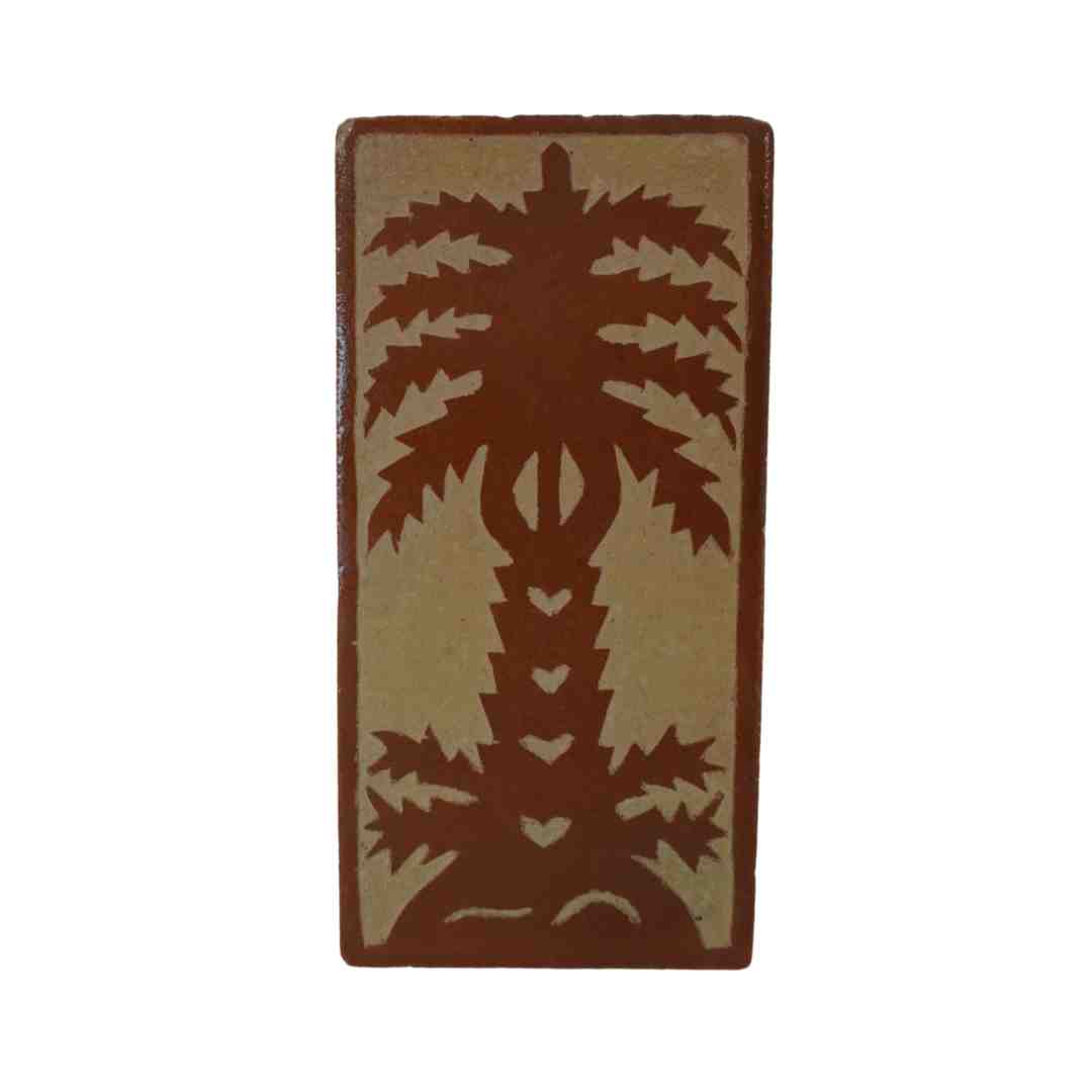 NOA MAY Zellige tegel Palmtree - amber - keramiek - wanddecoratie - 20