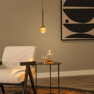 Lucide hanglamp CALINA – Geïntegreerde LED – Koffie Lucide hanglamp CALINA – Geïntegreerde LED – Koffie