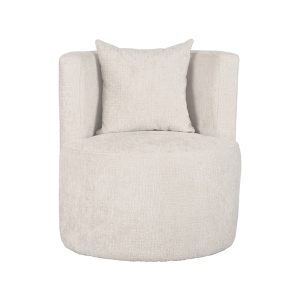 LABEL51 Fauteuil Evy – Crème Velvet – 65x65x75cm LABEL51 Fauteuil Evy – Crème Velvet – 65x65x75cm