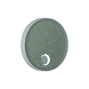 Karlsson wandklok Grato Pendulum – groen – Ø40.6cm