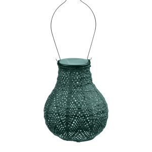 Lumiz solar lampion – ikat bulb – 16 cm – groen Lumiz solar lampion – ikat bulb – 16 cm – groen