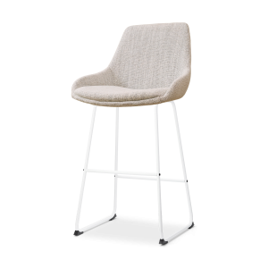 Nolon Nino-Isa Barkruk Beige Gemêleerd – Stof – Wit Onderstel – 75 cm Nolon Nino-Isa Barkruk Beige Gemêleerd – Stof – Wit Onderstel – 75 cm
