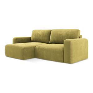 LaMiaSofa hoekbank links Ostia – chenille stof – limoengroen – 244×149 LaMiaSofa hoekbank links Ostia – chenille stof – limoengroen – 244×149