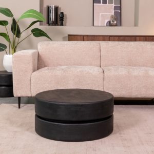 LABEL51 Salontafel Milly – Zwart Mangohout – 70x70x31cm LABEL51 Salontafel Milly – Zwart Mangohout – 70x70x31cm