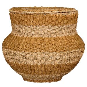 Mica Decorations Tacoma Opbergmand met Deksel – H48 x Ø55 cm – Jute – Mica Decorations Tacoma Opbergmand met Deksel – H48 x Ø55 cm – Jute –