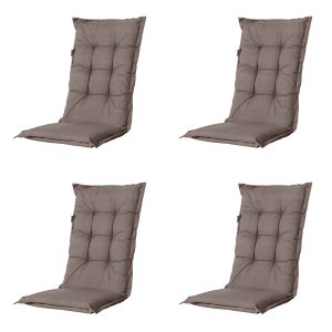 Madison tuinstoelkussen hoge rug Manchester – taupe – 123x50x7cm – set Madison tuinstoelkussen hoge rug Manchester – taupe – 123x50x7cm – set