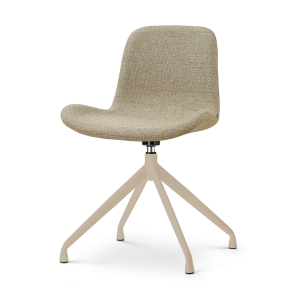 Nolon Nola-Fé draaibare eetkamerstoel taupe melange beige onderstel Nolon Nola-Fé draaibare eetkamerstoel taupe melange beige onderstel