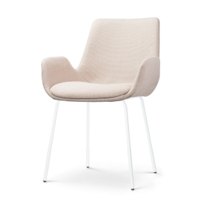 Nolon Nora-Eef Eetkamerstoel Beige – met Armleuning – Wit Nolon Nora-Eef Eetkamerstoel Beige – met Armleuning – Wit