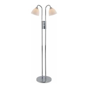 Nordlux Ray Vloerlamp – 2-lichts E14 – Chroom – Dimbaar Nordlux Ray Vloerlamp – 2-lichts E14 – Chroom – Dimbaar