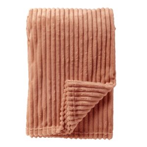 MARTHY – plaid 140×180 cm – ribfluweel – gerecycled – Muted Clay – roz MARTHY – plaid 140×180 cm – ribfluweel – gerecycled – Muted Clay – roz