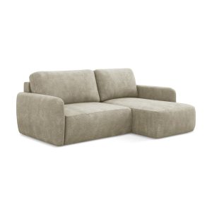 LaMiaSofa hoekbank rechts Corle – chenille stof – beige – 207x148x86 LaMiaSofa hoekbank rechts Corle – chenille stof – beige – 207x148x86