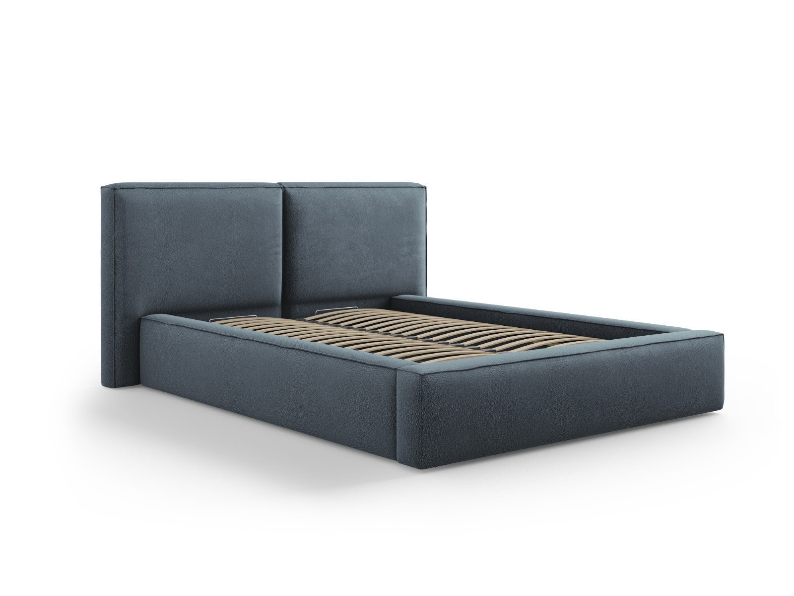 Micadoni Opbergbed met hoofdeinde Jodie 140x200cm, structurele stof, b