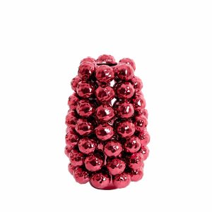 Light & Living vaas Butang – rood – Ø19cm Light & Living vaas Butang – rood – Ø19cm