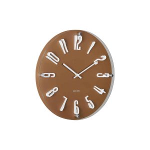 Karlsson wandklok Esencia Elevated – bruin – Ø40cm Karlsson wandklok Esencia Elevated – bruin – Ø40cm