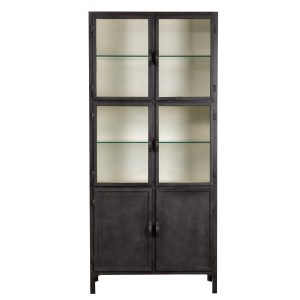 New Routz vitrinekast Ohio Zwart