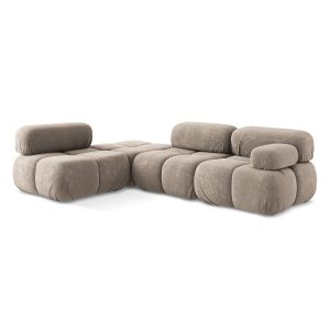 LaMiaSofa hoekbank links Sanremo – chenille stof – donkerbeige – 285×1 LaMiaSofa hoekbank links Sanremo – chenille stof – donkerbeige – 285×1