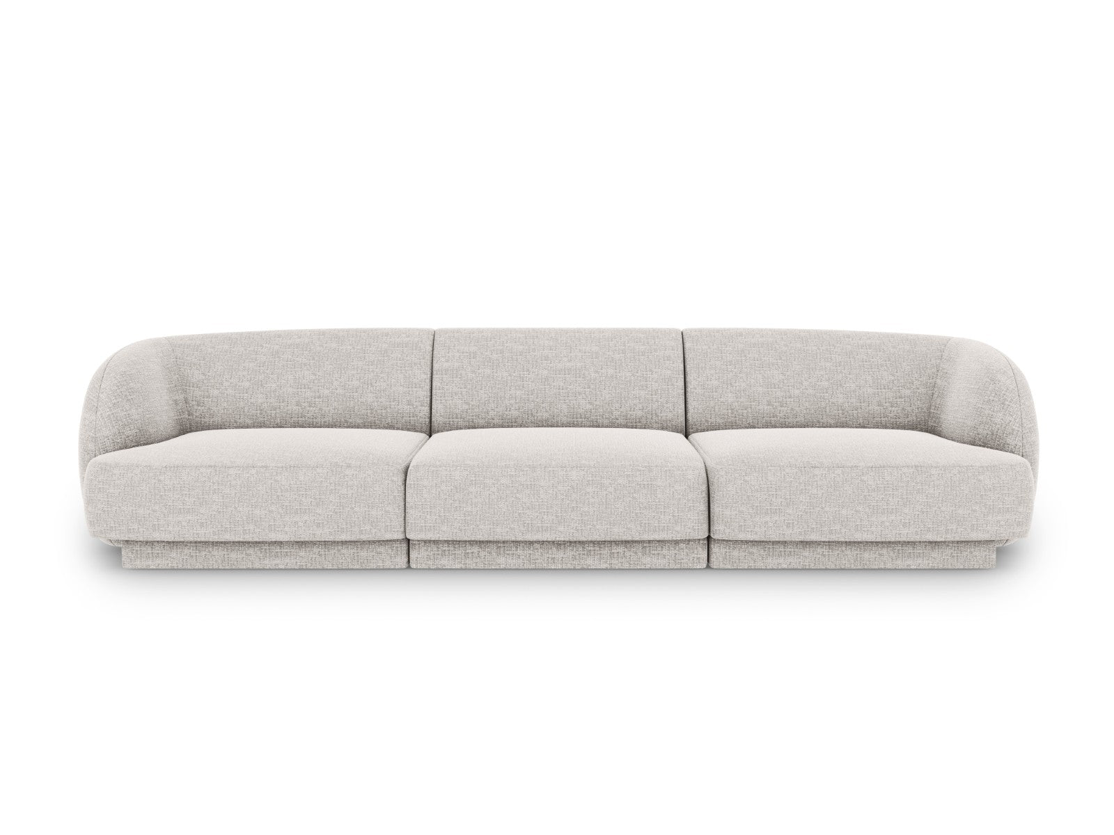 Micadoni Bank Miley 3-zits, structurele stof geld - 90x255x70cm